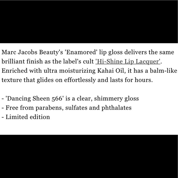 Marc Jacobs Enamored Hydrating Lip Gloss Stick Dancing Sheen π - Picture 16 of 16